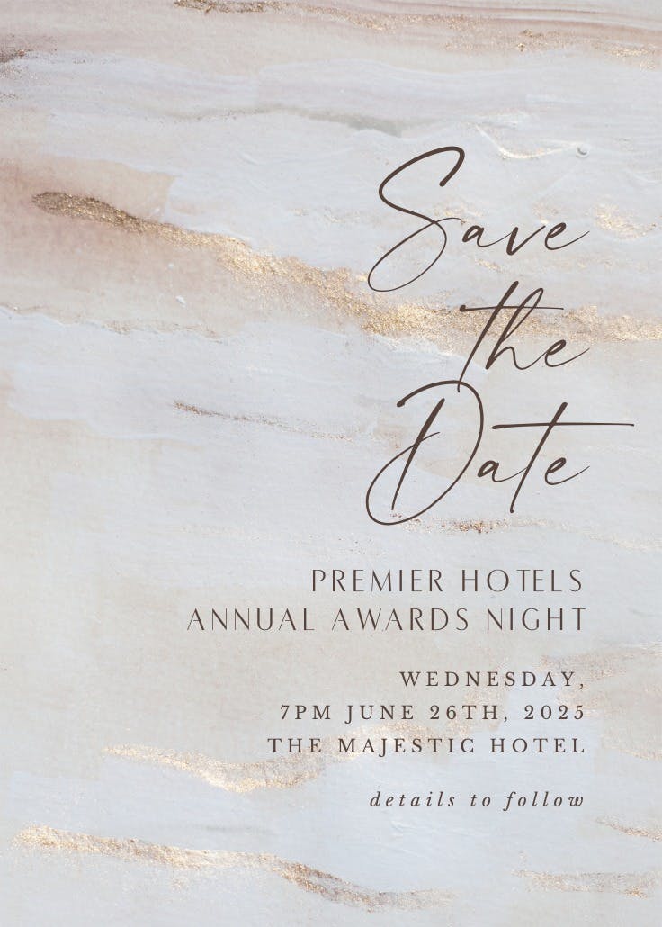 Minimal and elegant - business events invitation